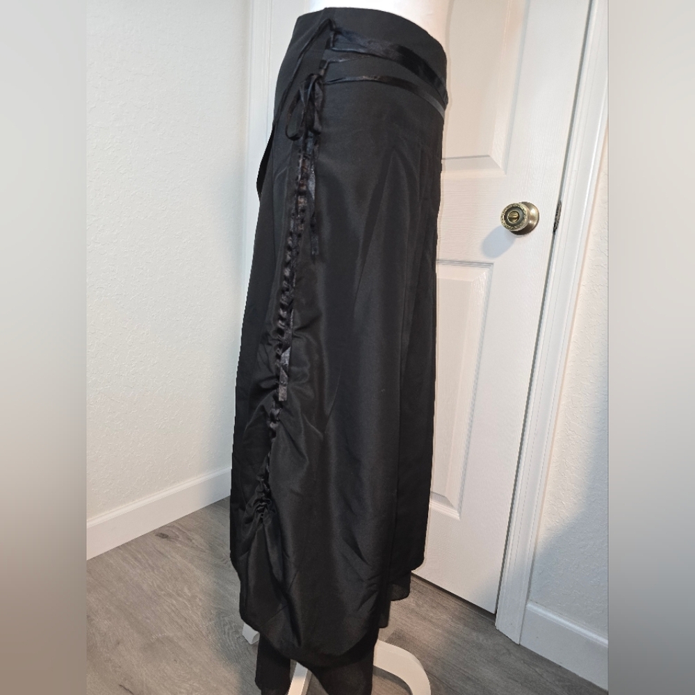 Promod Black Bubble Wrap Maxi Skirt. Size S - Picture 8 of 14